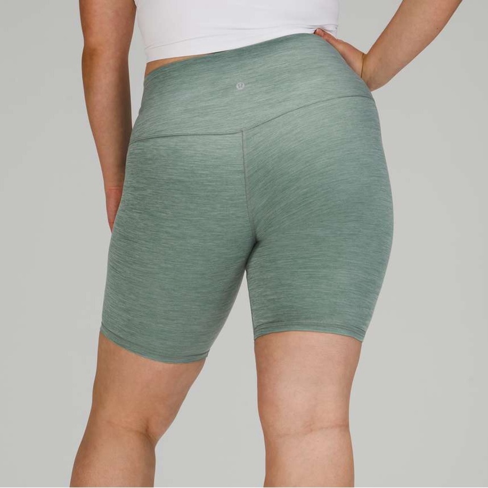 Lululemon Align Shorts 8" Size 4 In Heathered Tidewater Teal